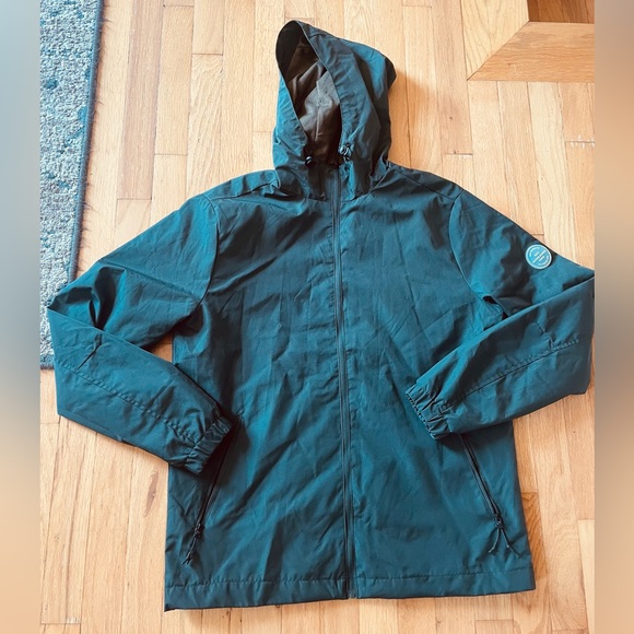Jack and Jones Size Large Men’s Windbreaker Dark Green Outdoors Trendy Fall - Picture 2 of 8